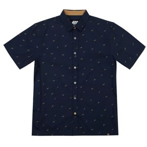 Heroes & Villains - Star Wars X-Wing Button Down Short Sleeve Shirt
